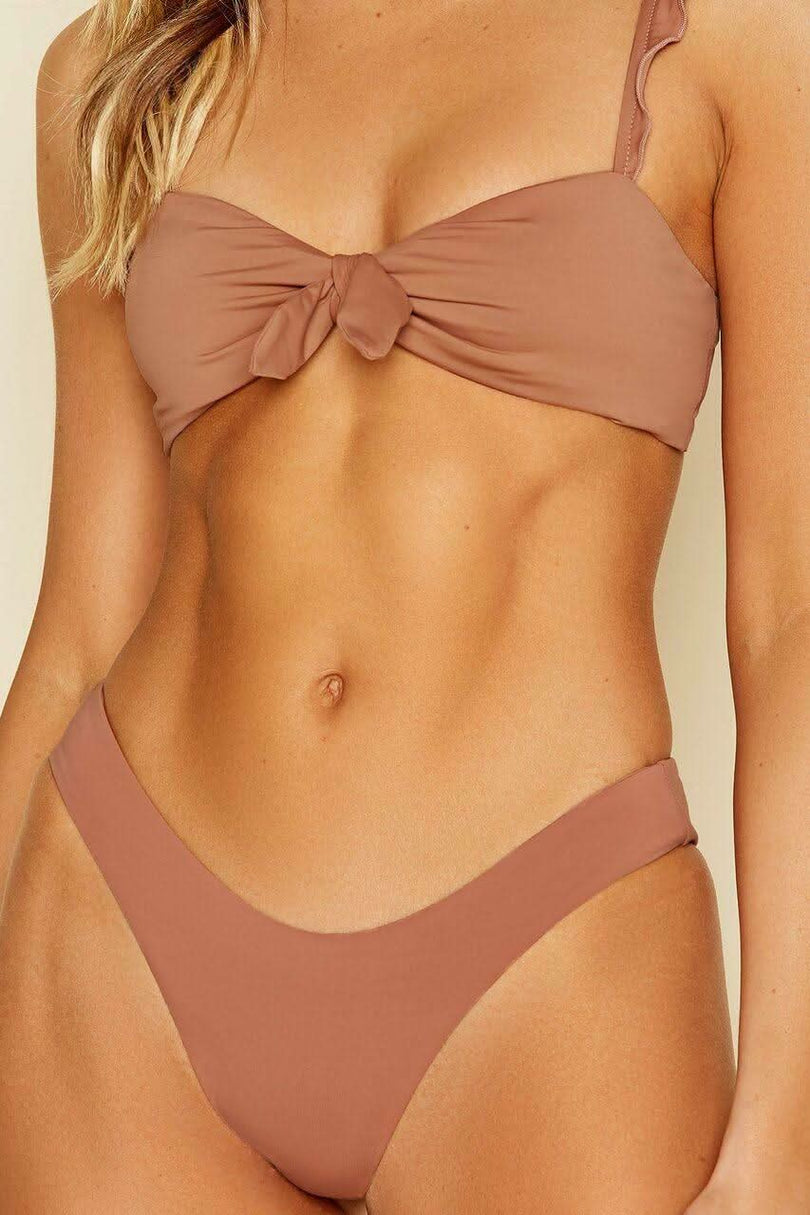 Countess Rosedawn Ruffle Strap Bikini Top -  BohoPink