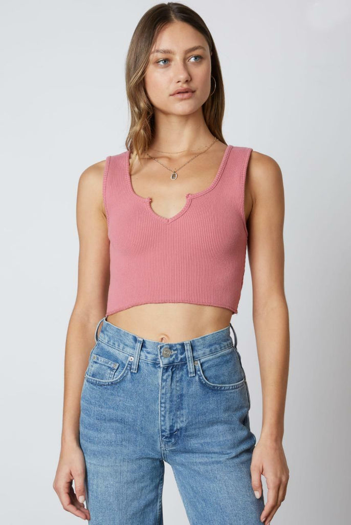 Gege Orchid Cropped Tank Top -  BohoPink