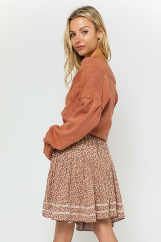 Sara Aragon Knit Cardigan Sweater back angle