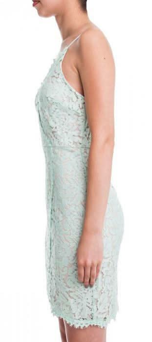 Mint Lace Bodycon Wrap Dress Lush | Size M | Adjustable Straps & Scalloped Hem Mint Lace Bodycon Wrap Dress Lush | Size M | Adjustable Straps & Scalloped Hem