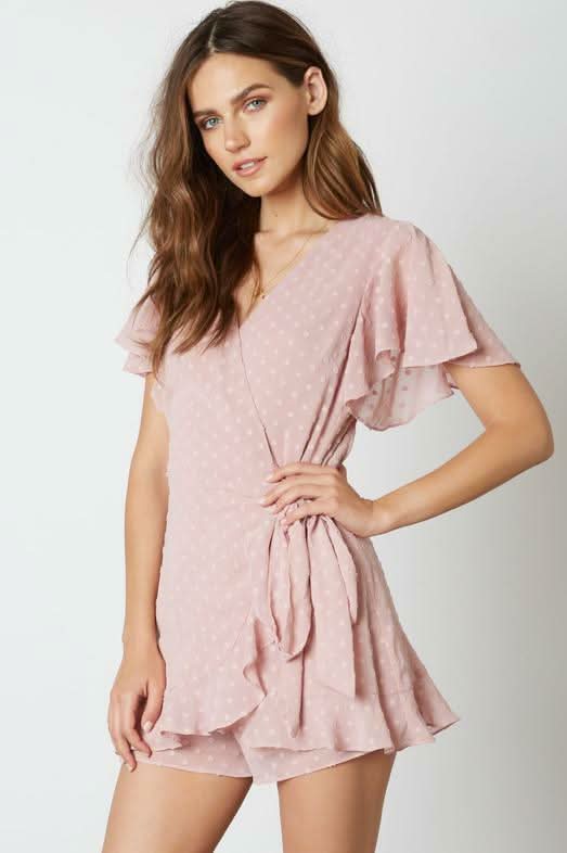 Mauve Surplice Romper