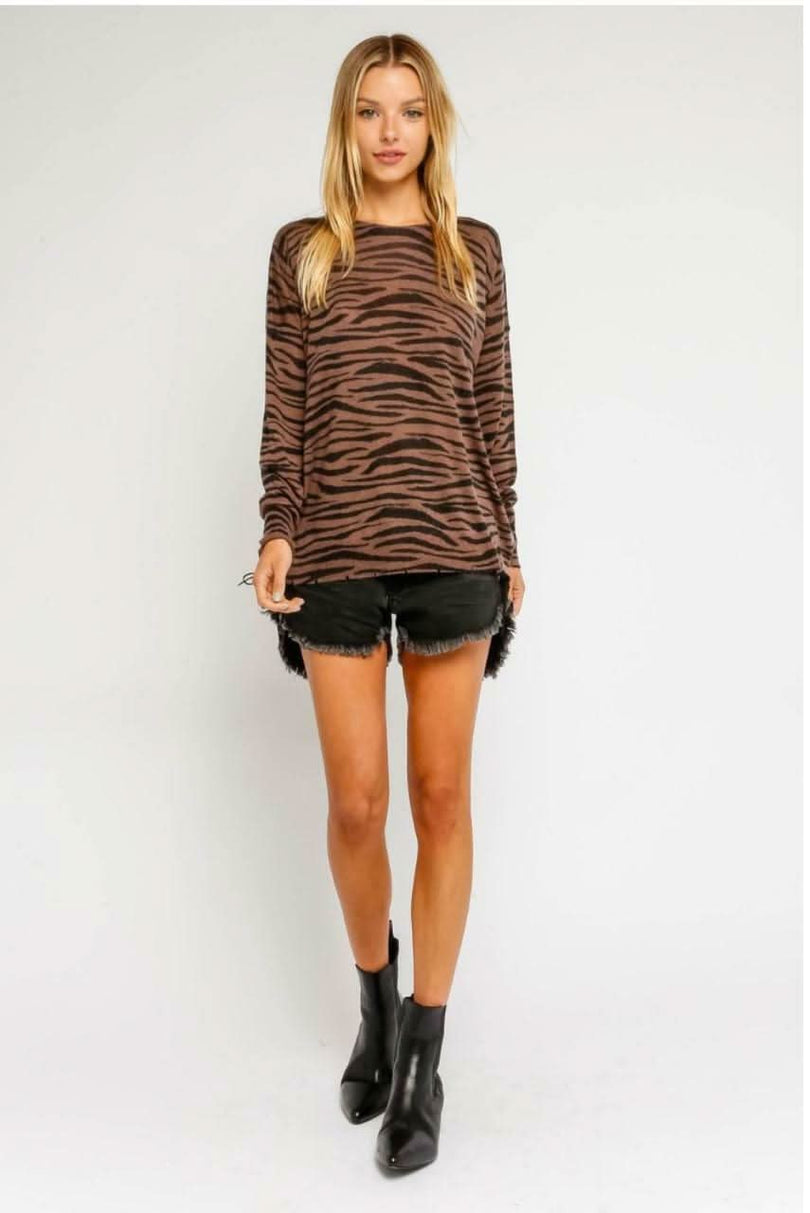 Cute Zebra Print Sweater