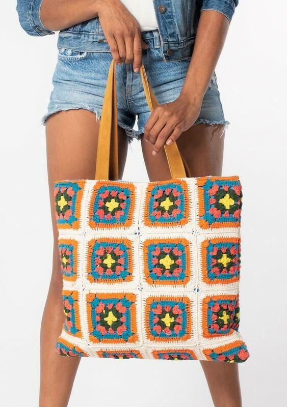 Granny Square Bag Crochet Afghan Bag Crochet Patchwork Bag 