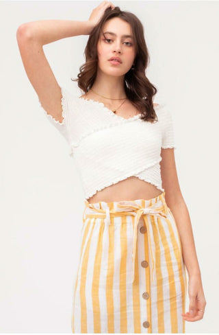 White Crop Tops 