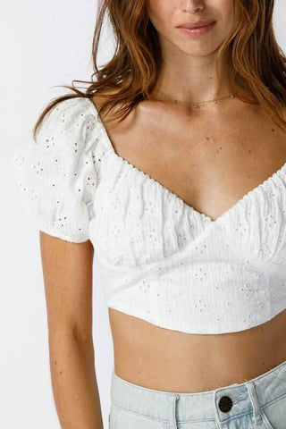 White Crop Top 
