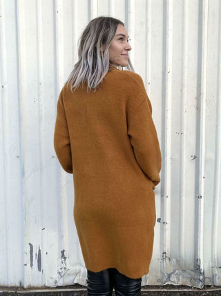 Fleet Street Camel Cardigan Sweater -  BohoPink