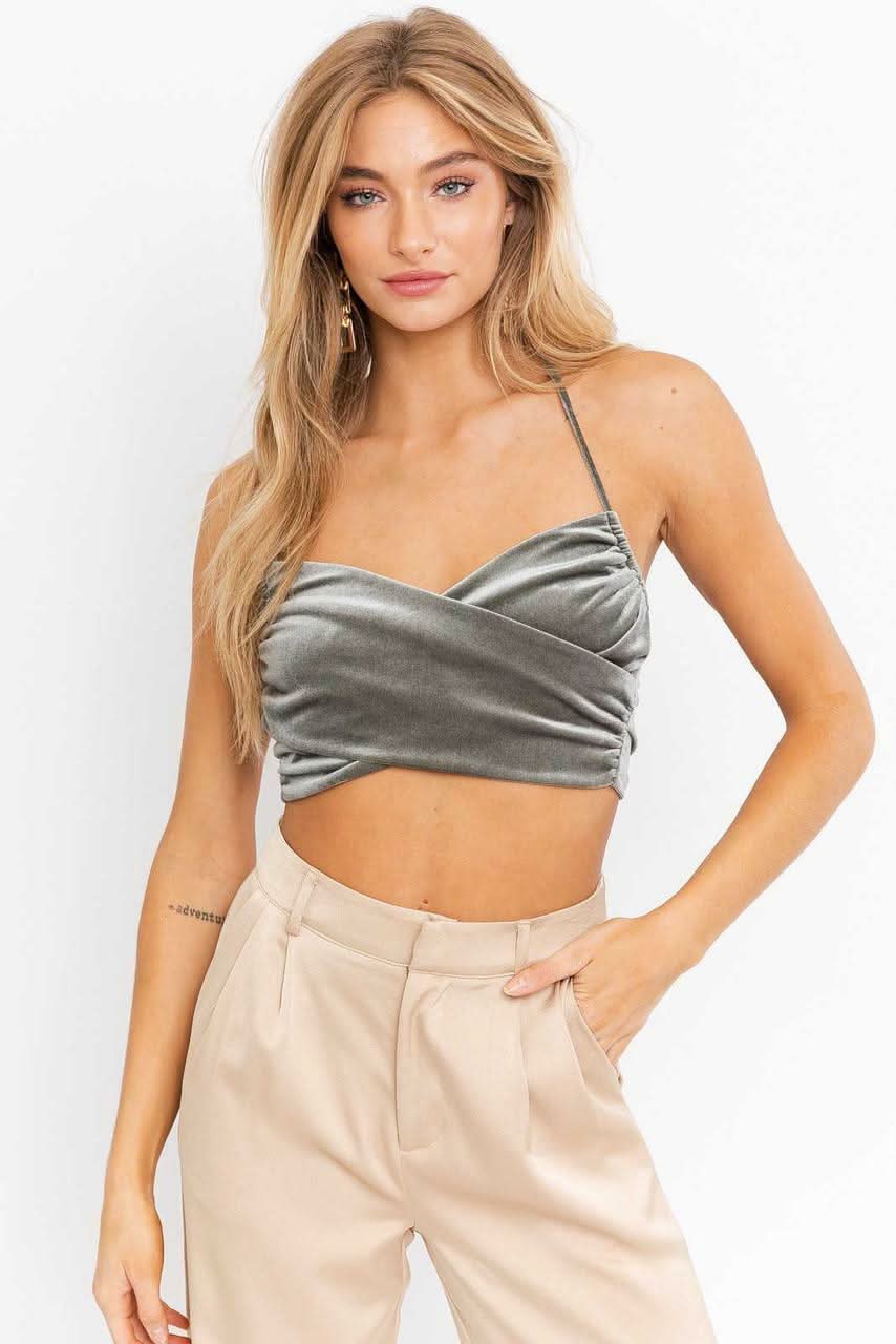 Velvet Crop Top