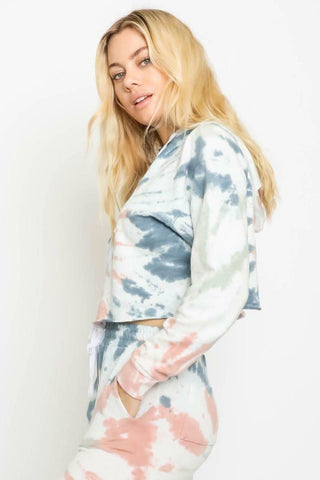 Tie-Dye Hoodie Top