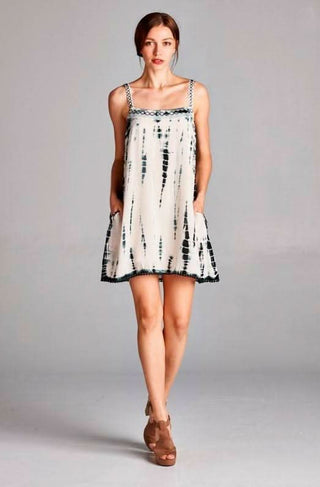 Blue Tie Dye Sundress