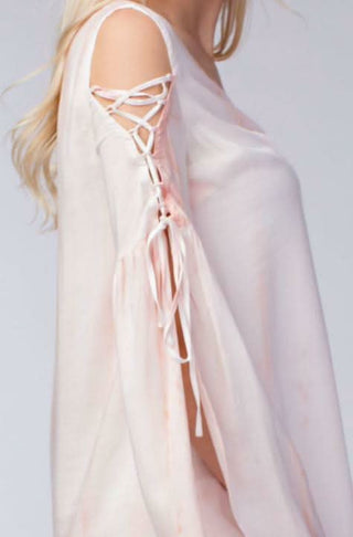 relaxed fit blush summer shift dress