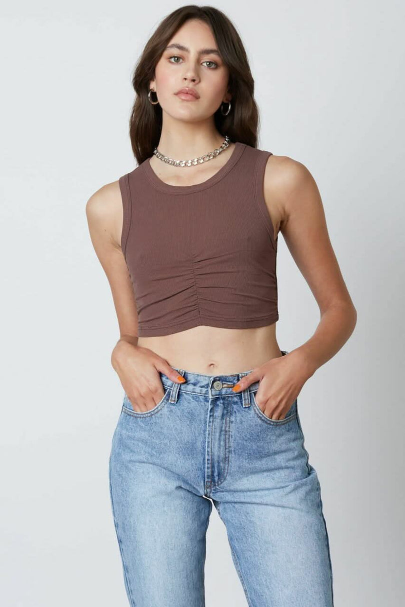 Brown Crop Top