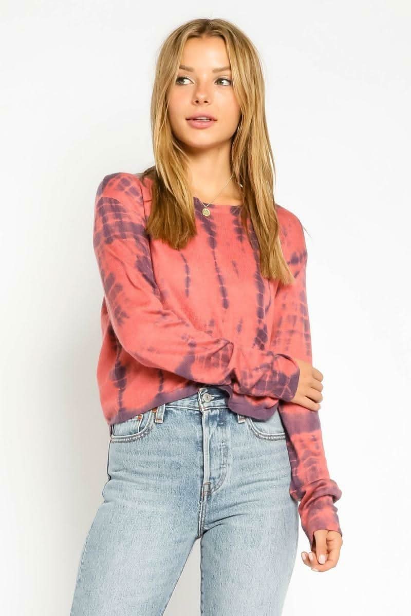 Tie-Dye Sweater Top