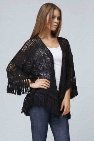 Crochet Fringe Kimono