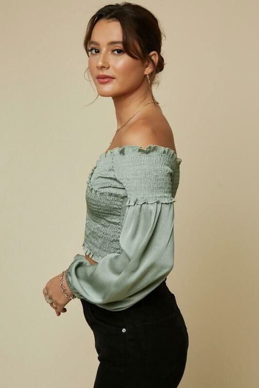 Long Sleeve Crop Tops