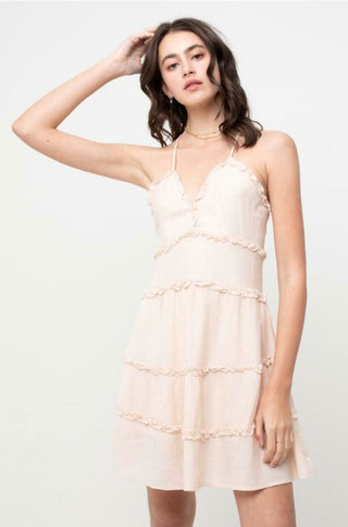 Buff Ruffle Mini Dress 
