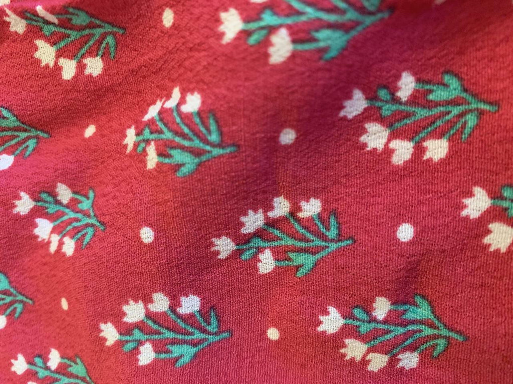 Raspberry Floral Dress