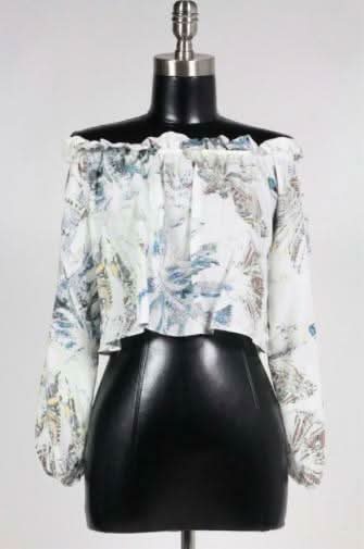 Tropical Print Tops