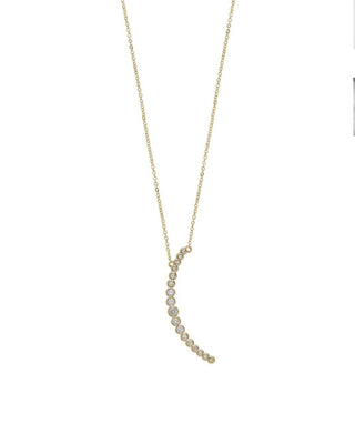 Crystal Crescent Moon Necklace