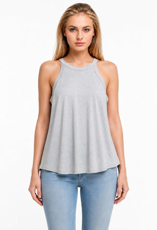 So Basic Grey Tank Top - Front View