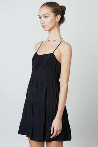 Black party mini dress for birthdays and dinners