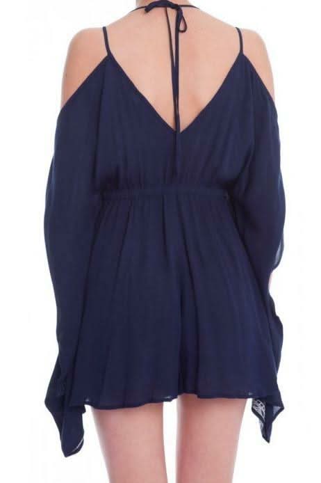 Navy Kimono Romper