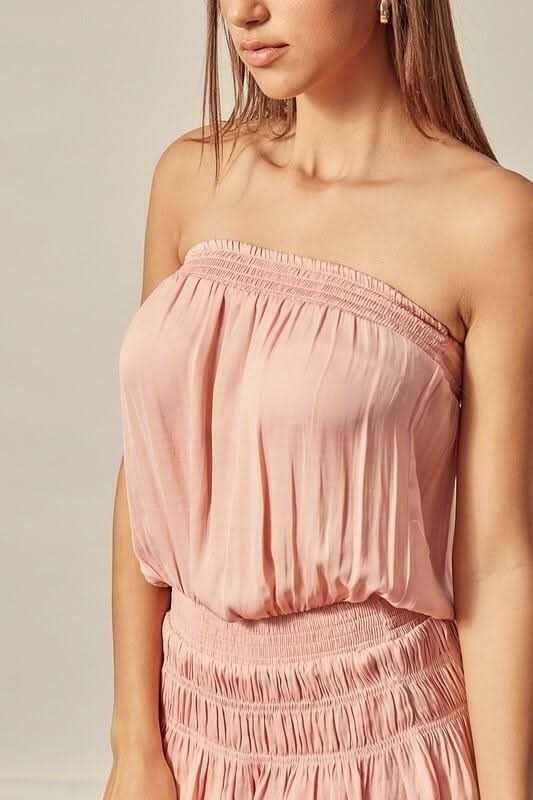 Cute Strapless Mini Dress