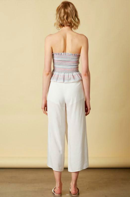 White Wrap Front Pants