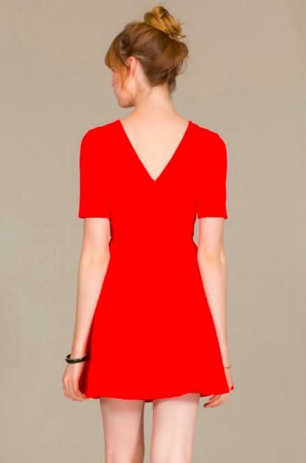 Cute Red Skater Dress