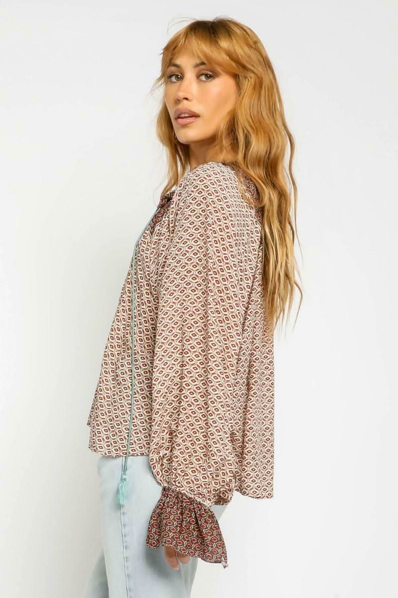 Long Sleeve Bohemian Tops