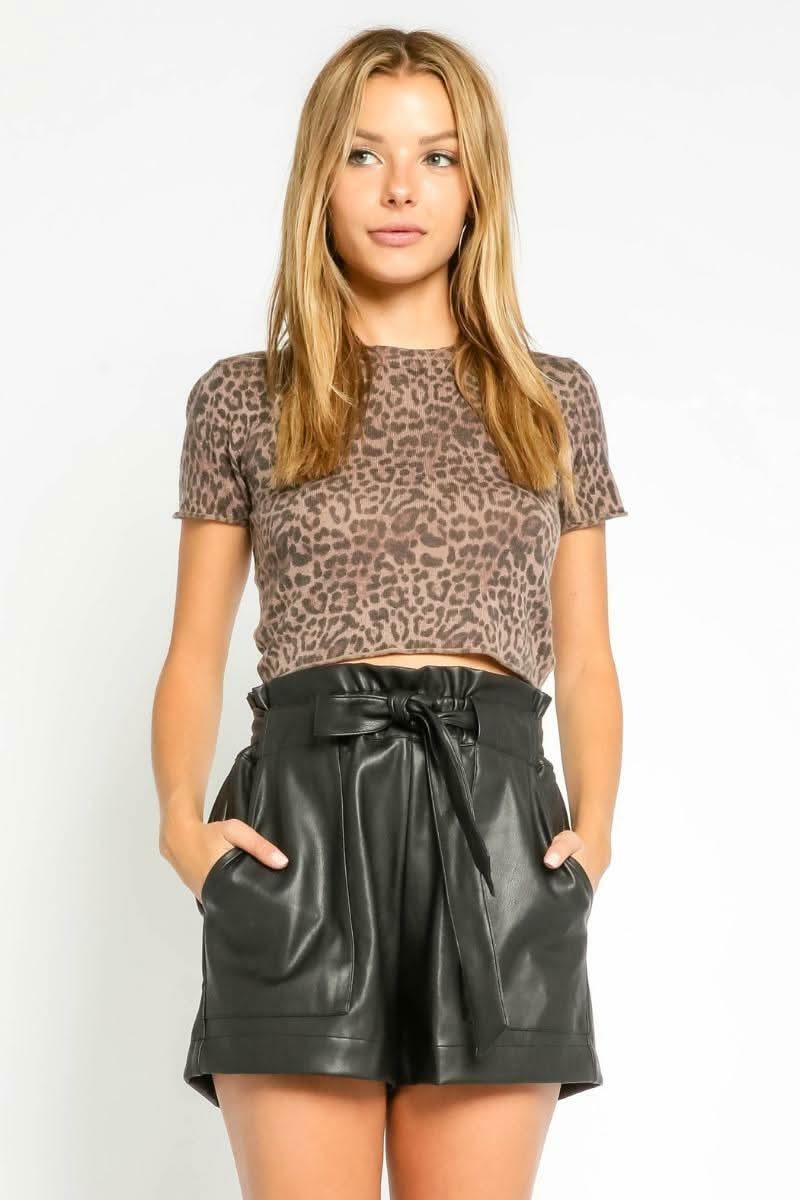 Cropped Leopard Sweater