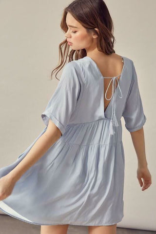 Light Blue Mini Dresses