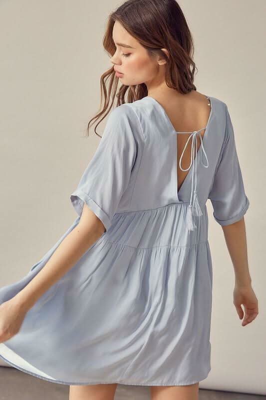 Light Blue Mini Dresses