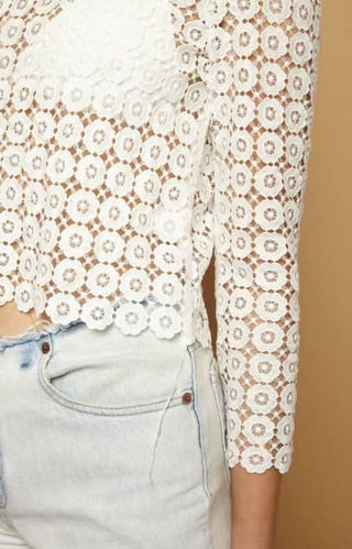 Marie Crochet Top - Detailed  View