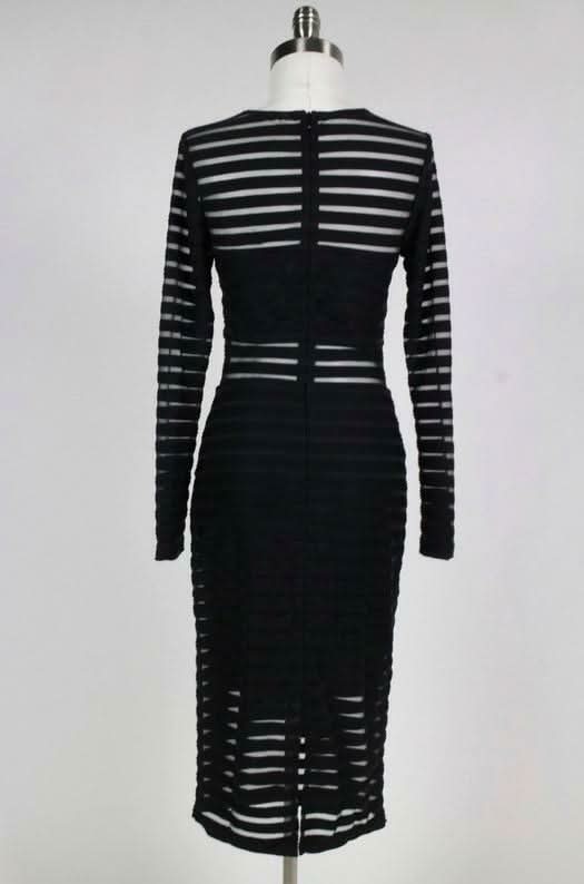 Limitless Shadow Striped Midi Dress -  BohoPink