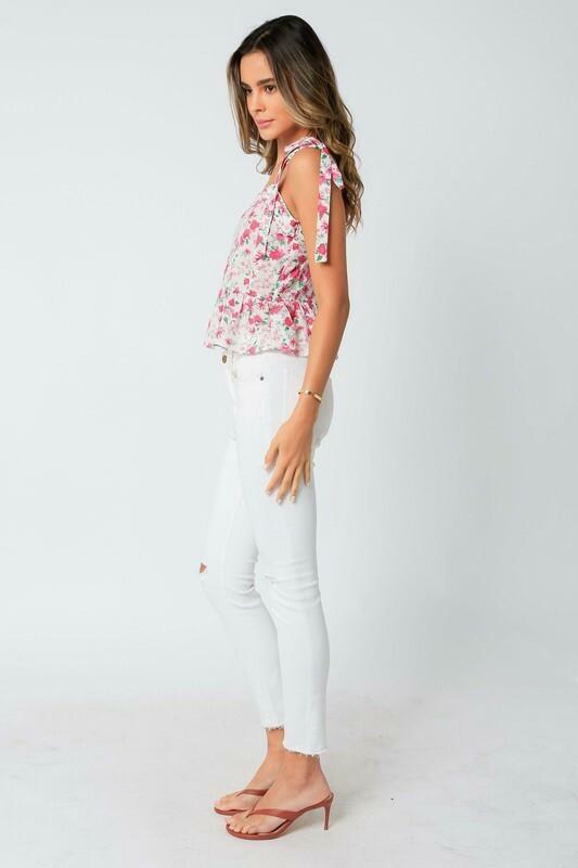 White and Pink Summer Tops