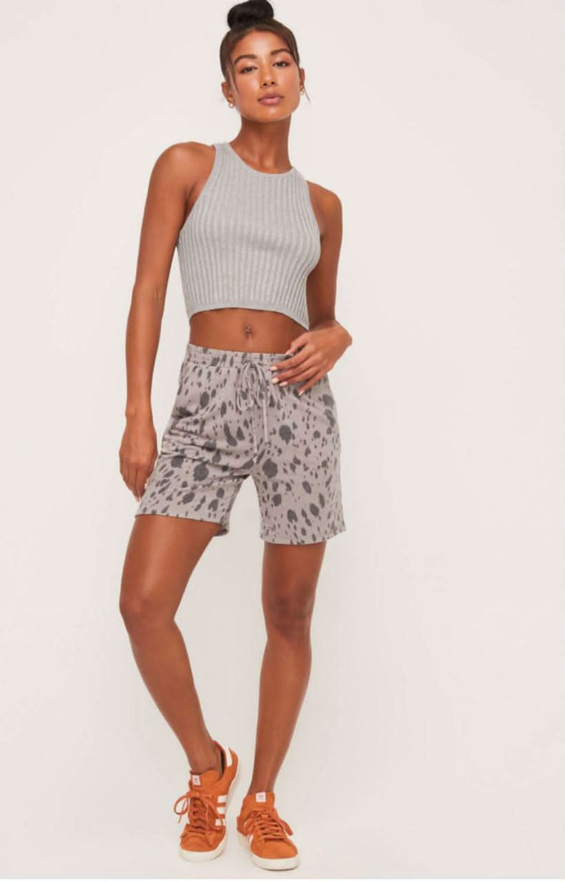 Just Chill Grey Leopard Print Set -  BohoPink