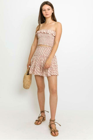 Tube Top and Skirt Two-Piece Dress 