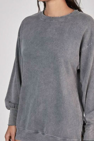Before You Go Grey Pullover Sweatshirt -  BohoPink