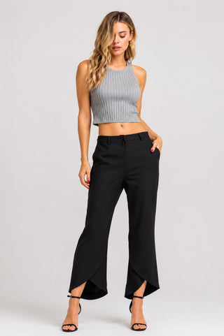 Prone To Perfection Black Pants - Front View