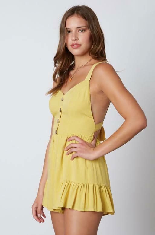 Yellow Ruffle Romper