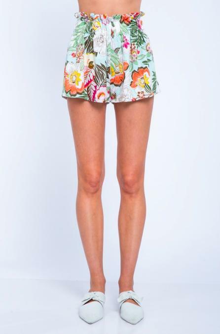 Hit The Beach White Tropical Print Two-Piece Set -  BohoPink