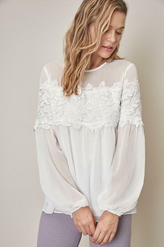 white lace blouses