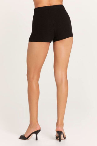 Black Tight Sweater Shorts