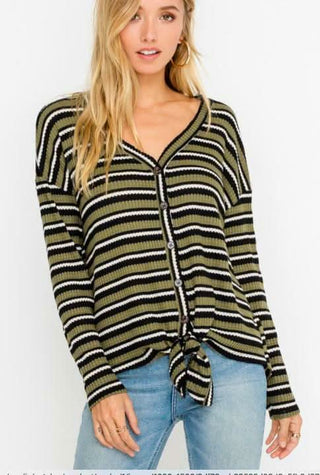 Cute Tie-Front Top