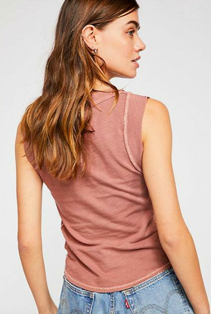 Free People We The Free Go To Dusty Pink Tank Top -  BohoPink