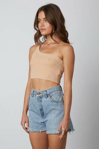 Desert Day Buff One-Shoulder Crop Top side