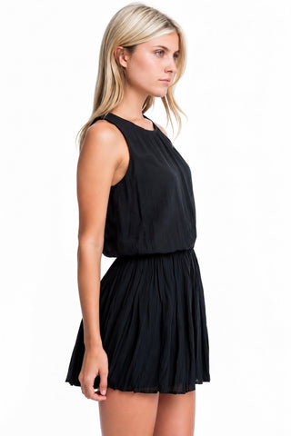 Restless Rock Black Sleeveless Romper - Side View