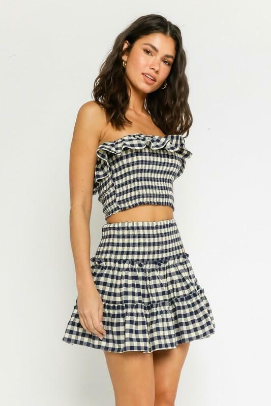 Two-Piece Gingham Dresses