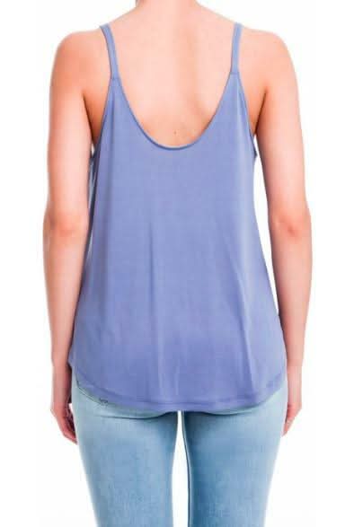 Blue Surplice Wrap Top 