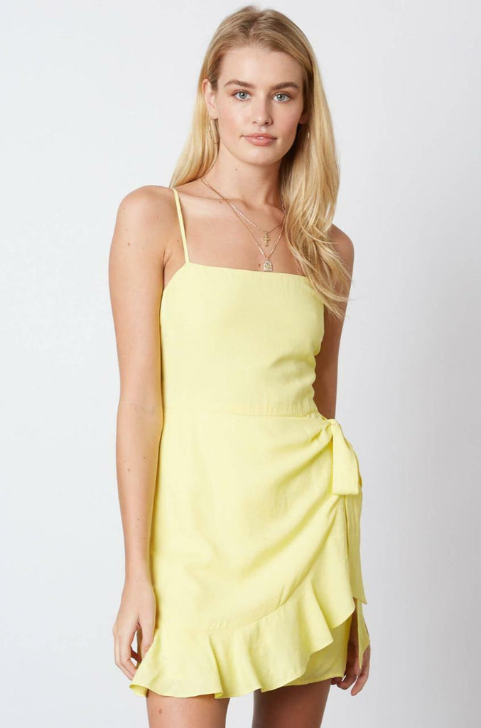 Yellow Cami Wrap Dress
